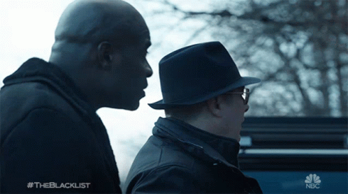 Two Men With #Theblacklist GIF