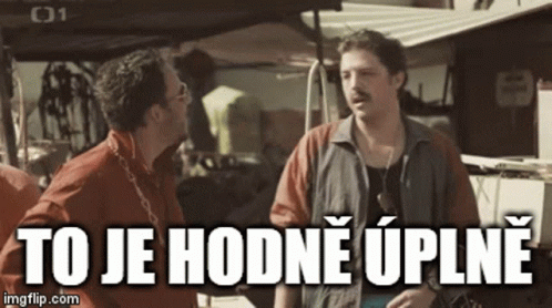 Two Men With To Je Hodne Uplne GIF