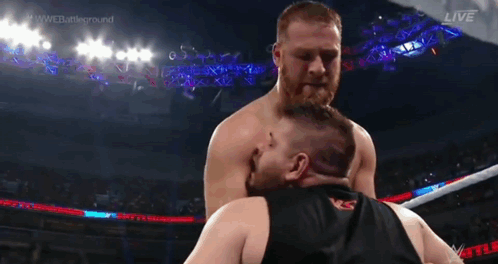 Two Men Wrestling, Black Shirt RS