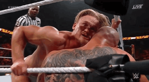 Two Men Wrestling Live