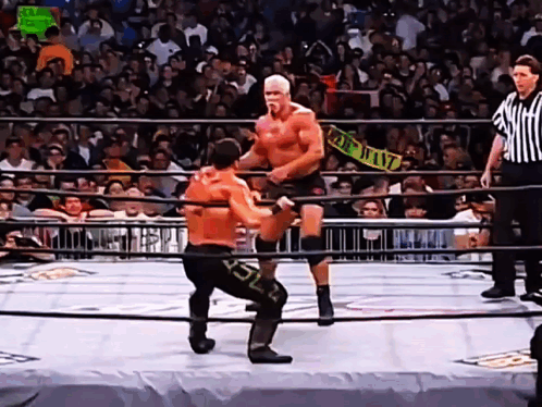 Two Men Wrestling Top Heavy Sign