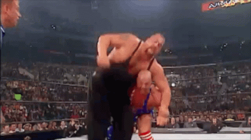 Two Men Wrestling With Axx Sign GIF