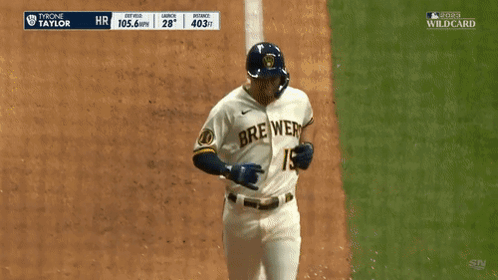 Two Mets Baseball Players High Fiving
