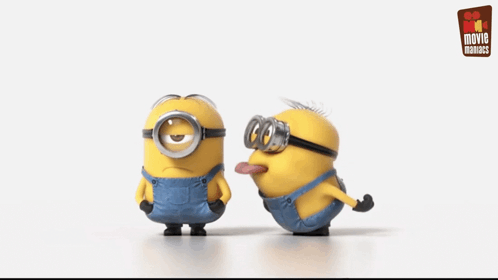 Minions Tongues Out Cinema Sign GIF