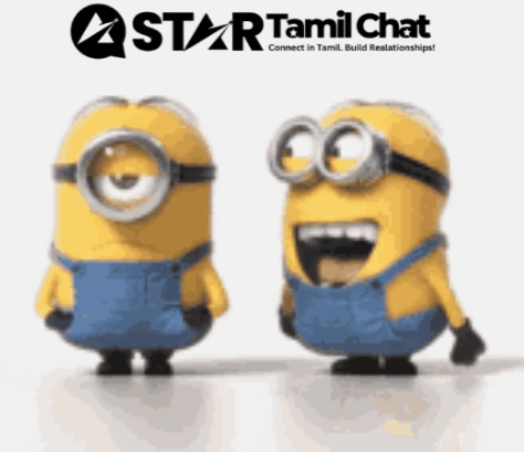 Two Minions by Star Tamil Chat Sign
