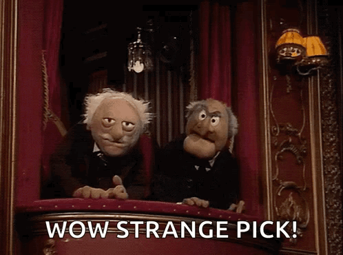 Two Muppets Saying Wow Strange Pick on Stage