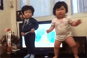 Two Nepo Baby Dancing GIF