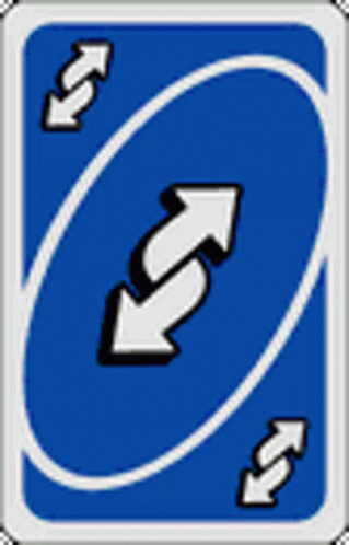 Two Opposite Arrows on Playing Card