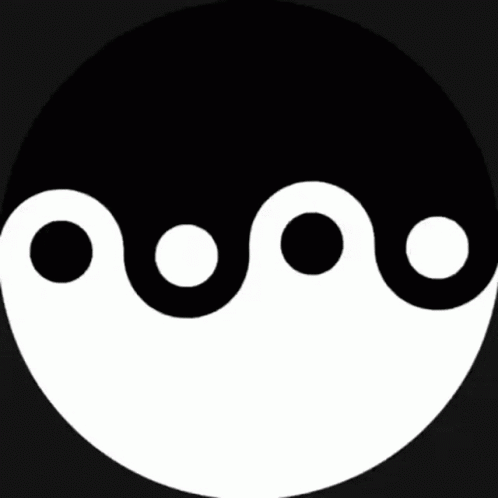 Two Pairs Of Yin Yang GIF