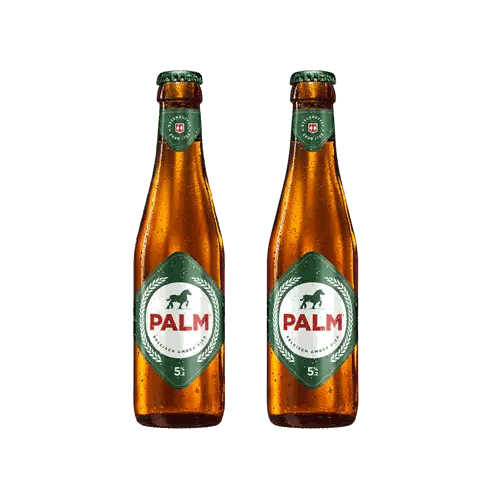 Two Palm Beer Bottles