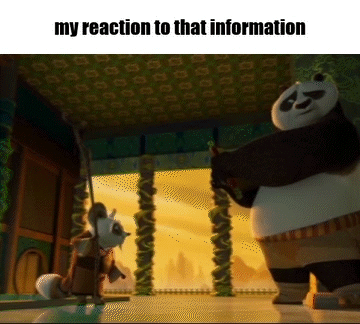 Two Panda Bears My Reaction To That Information