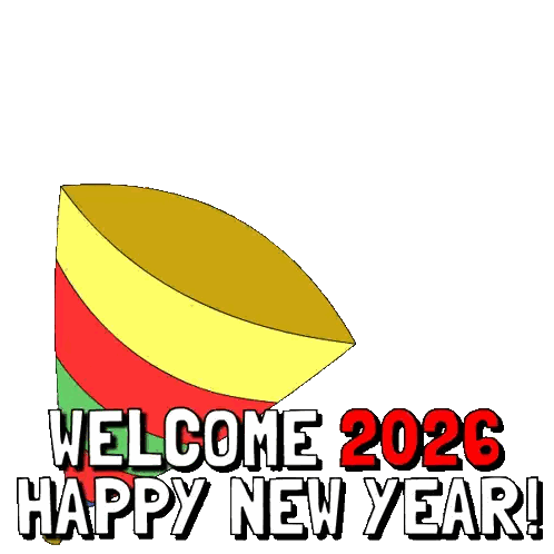 Two Penguins in Confetti Cannon Welcome 2026