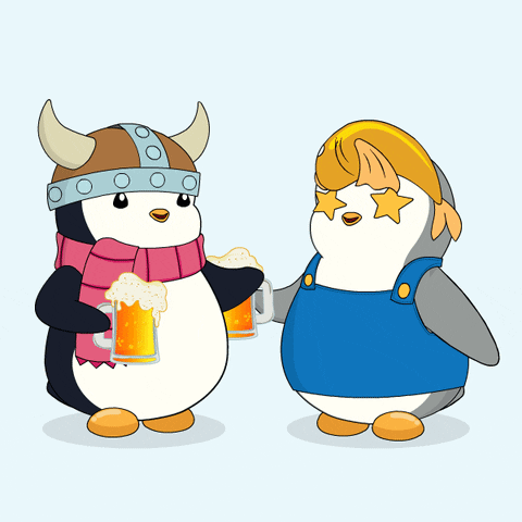 Two Penguins Next to Each Other