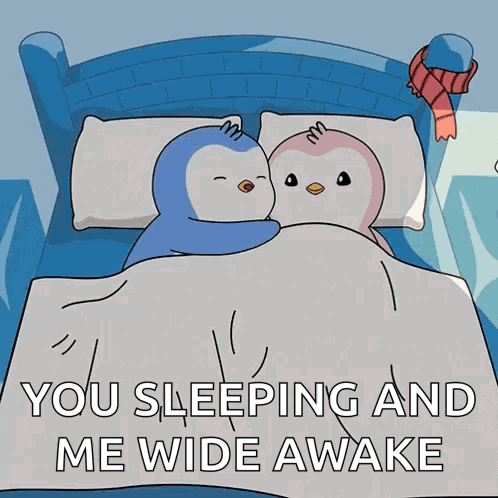 Two Penguins Sleeping With You Sleeping Me Wide Awake