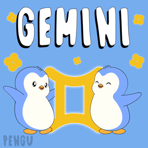Two Penguins Standing Gemini