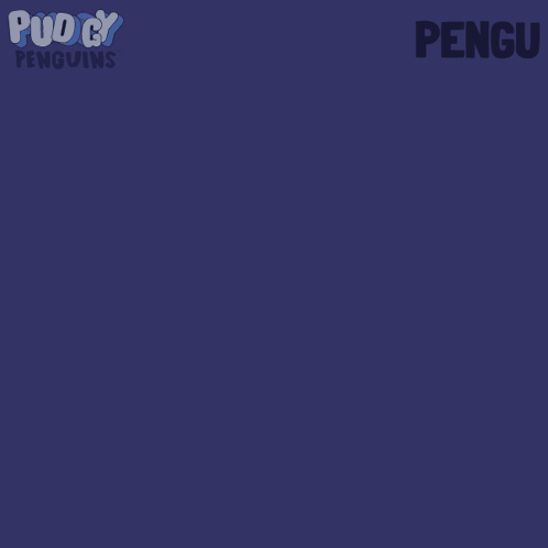 Two Penguins Standing in Front of Heart With Word Pengu
