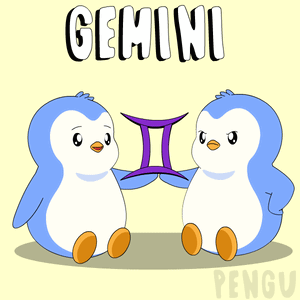 Two Penguins with Gemini Behind