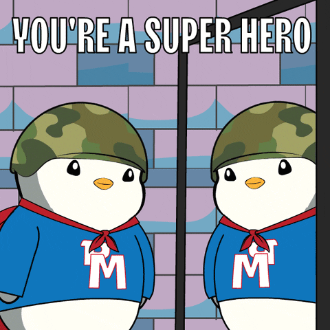 Two Penguins You're a Super Hero