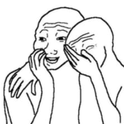 Two People Covering Eyes GIF