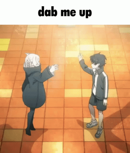 Two People Dancing Dab Me Up GIF