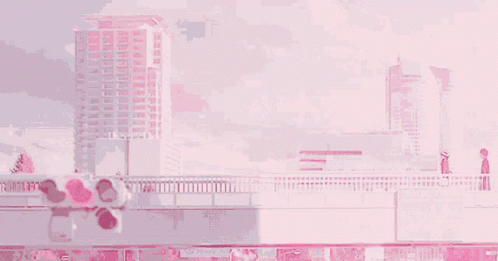 Two People On Bridge Over River GIF