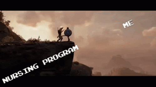 Two People on Cliff Nursing Program