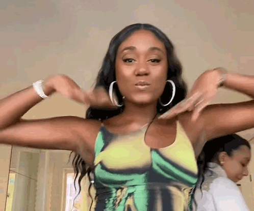 Two People One Pointing GIF