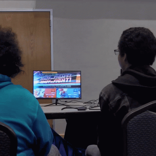 Two People Playing Street Fighter Hot Fight 7