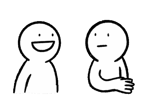 Two People, Smiling and Sitting