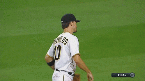 Two Pirates Baseball Players Are Hugging Each Other GIF