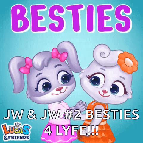 Two Rabbits Besties JW 4 Lyfe