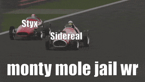 Red Race Cars Racing On Track GIF
