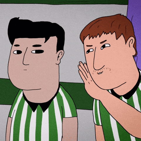 Two Referees Whisper GIF