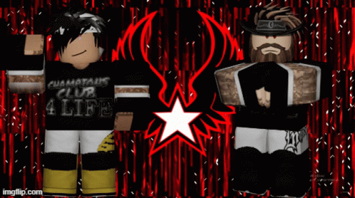 Two Roblox Characters Club 4 Life