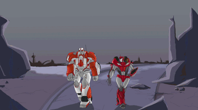 Two Robots One Red