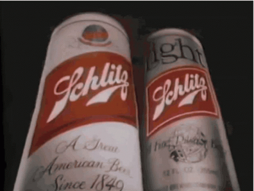 Two Schlitz Beer Cans
