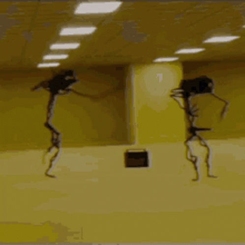 Two Skeletons Dancing Together