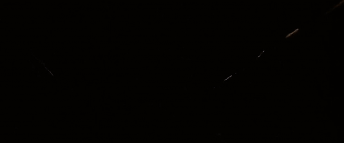 Two Skeletons Standing in Dark Room With Blue Light