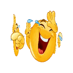 Two Smiley Faces Laughing With Tears