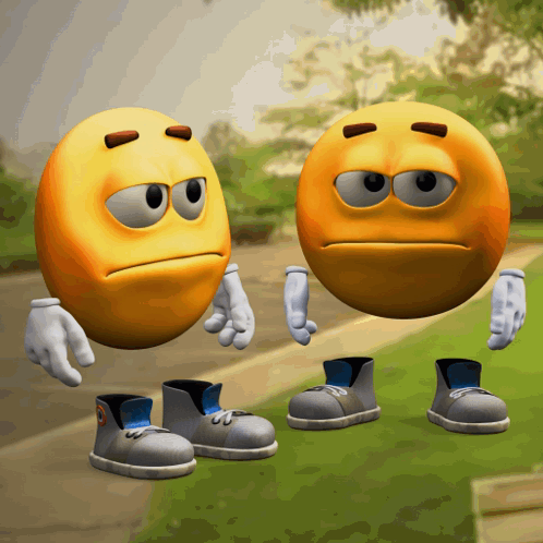 Two Smiley Faces Next to Each Other