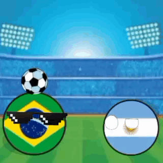 Two Soccer Balls Wearing Sunglasses With Ball on Top