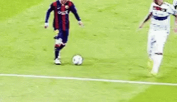 Two Soccer Players Are Playing On A Field And One Of Them Is Wearing A Jersey That Says O'neill GIF
