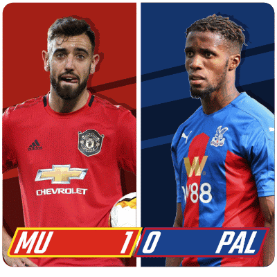 Two Soccer Players Are Standing Next To Each Other With The Score Mu 1-0 Pal GIF