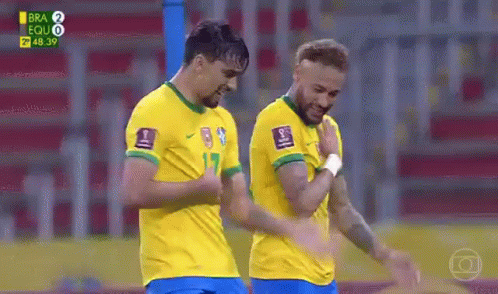 Two Soccer Players Celebrating a Goal