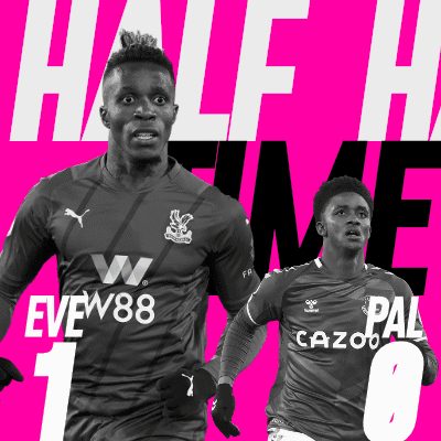 Two Soccer Players Half Time