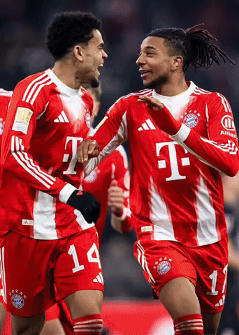 Two Soccer Players In Red And White T-Mobile Jerseys GIF