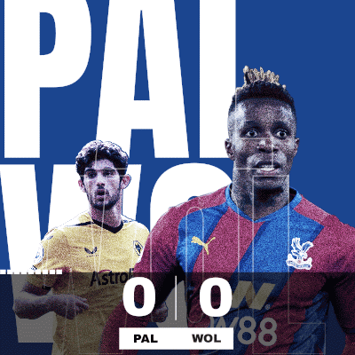 Two Soccer Players On A Blue Background With The Word Pal GIF
