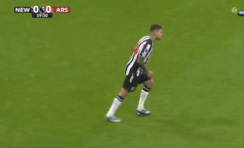 Two Soccer Players On A Field With A Score Of 0-0 GIF