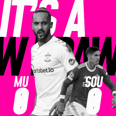 Two Soccer Players On A Pink Background That Says It 'S A Win Mu 0 GIF