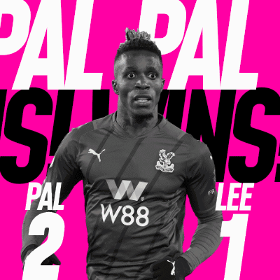 Two Soccer Players on Blue Background Saying Pal Che
